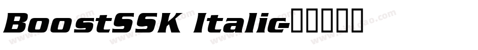 BoostSSK Italic字体转换